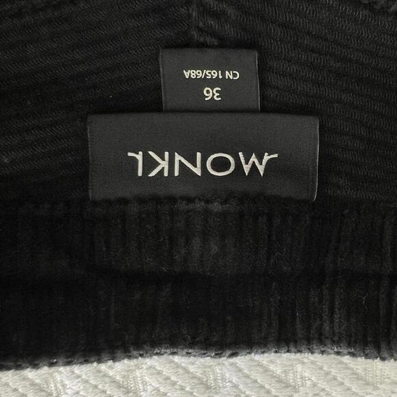 Monki Women's Size 36 EU 6 or 8 US Black Corduroy Ankle Length Pants - Picture 9 of 14